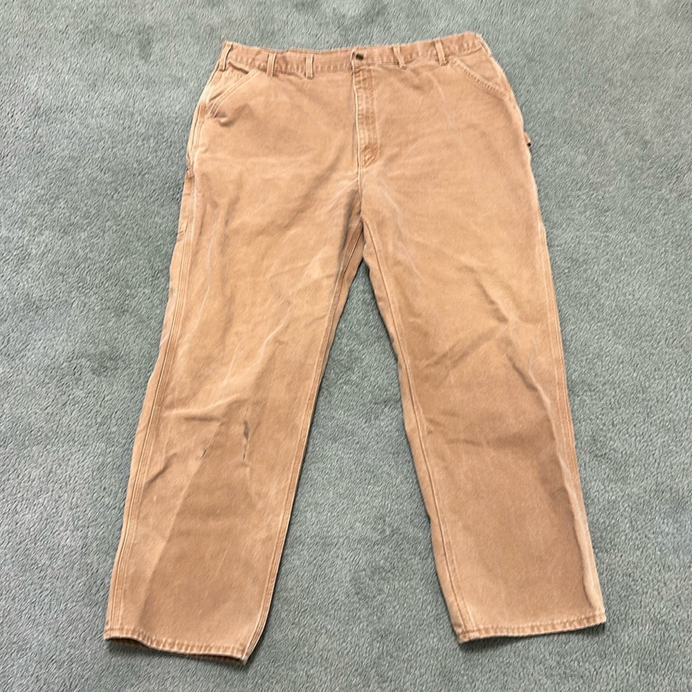 Vintage Carhartt B11 BRN Men's Canvas work pants  Made In USA BIG TALL